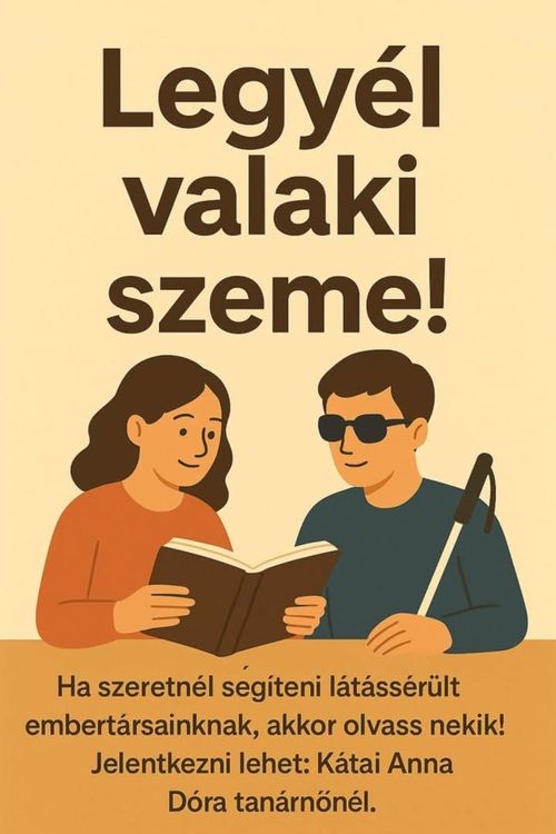 Légy valaki szeme!